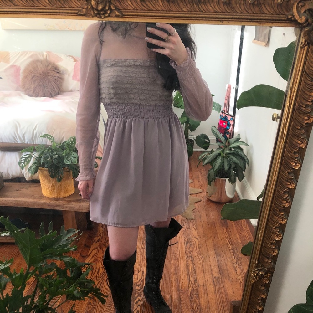 Free People Lilac Mini Dress Size 4